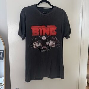 Anine Bing Graphic Tee – Black | Size Medium